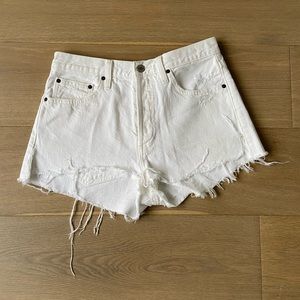 Denim Forum jean short - size 26 - white denim